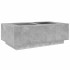 Mesa de centro con Infinity LED gris hormigón 116x69x40