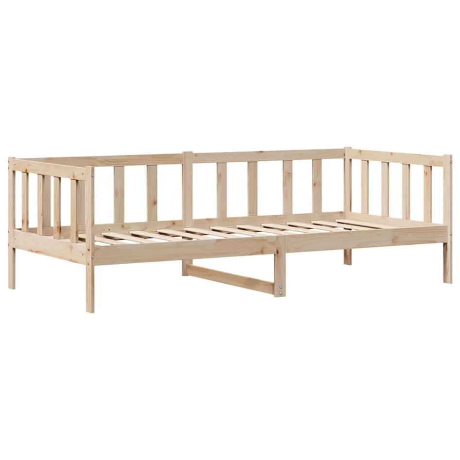 Sofá cama con cajones madera maciza de pino 90x190