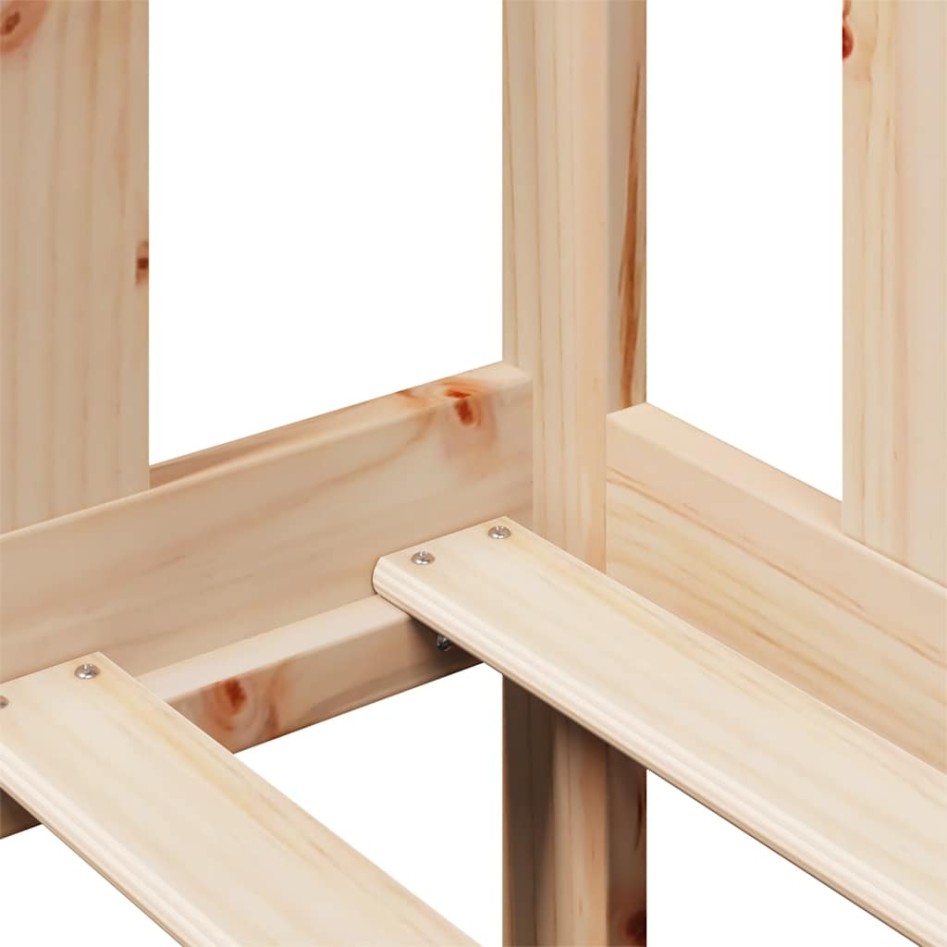 Sofá cama con cajones madera maciza de pino 90x190