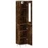 Aparador de madera contrachapada roble ahumado 34,5x34x180