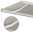 Toldo retráctil manual con LED crema 400x300