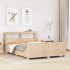 Estructura de cama sin colchón madera de pino maciza 120x200
