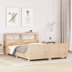 Estructura de cama sin colchón madera de pino maciza 120x200 cm