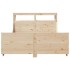 Estructura de cama sin colchón madera de pino maciza 120x200