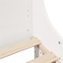 Estructura de cama sin colchón madera de pino blanca 150x200