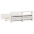 Estructura de cama sin colchón madera maciza blanca 200x200