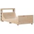 Estructura de cama sin colchón madera maciza pino 75x190