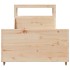 Estructura de cama sin colchón madera maciza pino 75x190