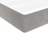 Colchón muelles ensacados para niños terciopelo gris 80x160