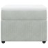 Cama box spring con colchón terciopelo gris claro 90x190