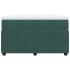 Cama box spring con colchón terciopelo verde oscuro 120x190