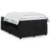 Cama box spring con colchón terciopelo negro 120x200 cm