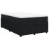 Cama box spring con colchón terciopelo negro 120x200