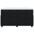 Cama box spring con colchón terciopelo negro 120x200