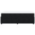 Cama box spring con colchón terciopelo negro 120x200