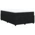 Cama box spring con colchón terciopelo negro 120x200