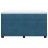 Cama box spring con colchón terciopelo azul oscuro 120x200
