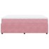 Cama box spring con colchón terciopelo rosa 140x190