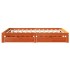 Estructura cama con cajones madera pino marrón cera 135x190