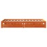 Estructura cama con cajones madera maciza pino marrón 90x200