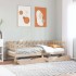 Sofá cama con cajones madera maciza de pino 90x190