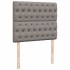 Cama box spring con colchón tela gris taupe 120x190
