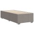 Estructura de cama sin colchón tela gris taupe 80x200