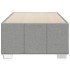 Estructura de cama sin colchón tela gris claro 90x200