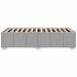 Estructura de cama sin colchón tela gris claro 90x200
