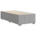 Estructura de cama sin colchón tela gris claro 90x200