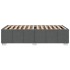 Estructura de cama sin colchón tela gris oscuro 90x200