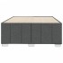 Estructura de cama sin colchón tela gris oscuro 120x190