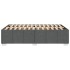 Estructura de cama sin colchón tela gris oscuro 120x190