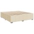 Cama sin colchón tela color crema 200x200