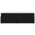 Cama box spring con colchón tela negro 90x190