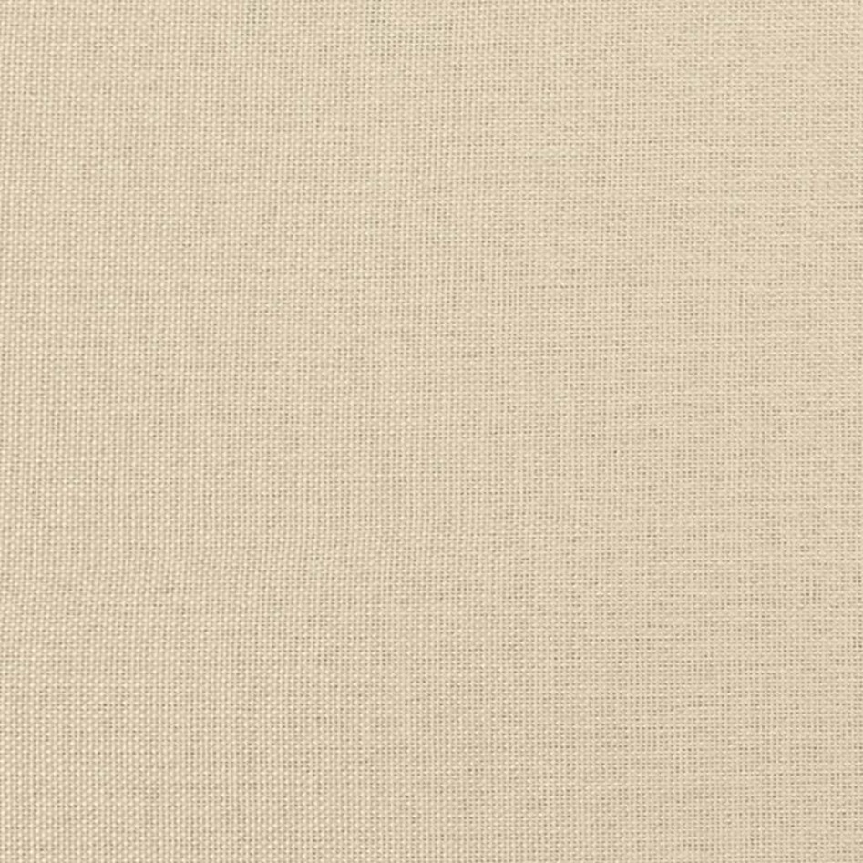 Cama box spring con colchón tela color crema 120x200