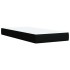 Cama box spring con colchón tela negro 80x200
