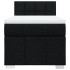 Cama box spring con colchón tela negro 90x190