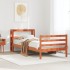 Estructura de cama sin colchón madera maciza marrón 90x190