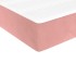 Colchón de muelles ensacados terciopelo rosa 80x220x20
