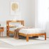 Estructura de cama sin colchón madera de pino marrón 90x200