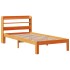 Estructura de cama sin colchón madera de pino marrón 90x200