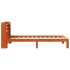 Estructura de cama sin colchón madera de pino marrón 90x200