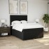 Cama box spring con colchón tela negro 140x190