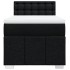 Cama box spring con colchón tela negro 100x200
