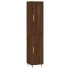 Aparador alto madera contrachapada roble marrón 34,5x34x180