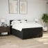 Cama box spring con colchón tela negro 140x190