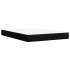 Cama box spring con colchón tela negro 140x190