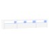 Mueble de TV con luces LED blanco 210x35x40