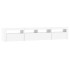 Mueble de TV con luces LED blanco 210x35x40